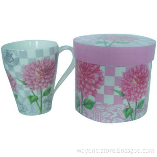 12oz Porcelain Mug, Round Gift Box, Suitable for Gifts and Promotions